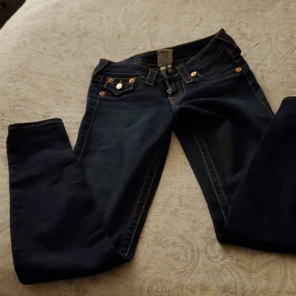 True Religion Denim - True Religion lighter wash straight leg Jean sz 24